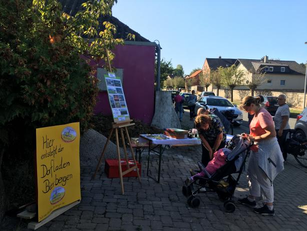 Auch der Dorfladen hat sich mit einem Stand präsentiert!