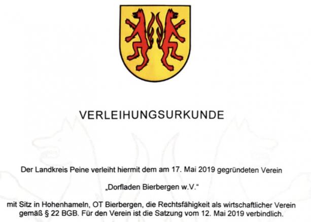 Dorfladen Bierbergen ist nun wirtschaftlicher Verein